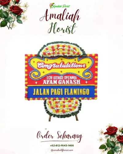 Bunga Papan Congratulation di Plosogaden